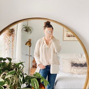 🆕 Listing! Madewell colorblock fringe cardigan